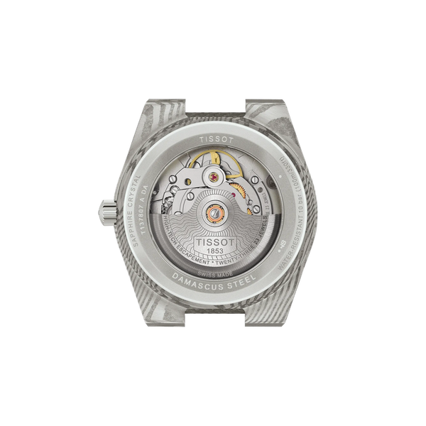 Tissot PRX Powermatic 80 DAMASCUS Steel w/ Black strap 38mm Image 5 McGee & Company Fine Jewelers Greenwood, IN