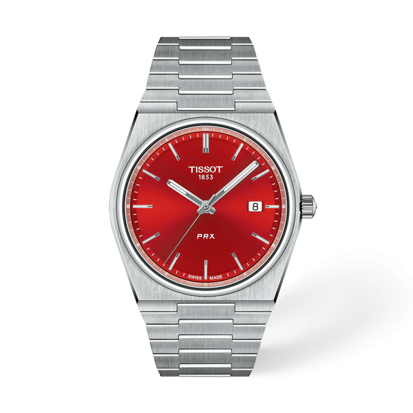 Tissot PRX Red dial 40mm Image 2 McGee & Company Fine Jewelers Greenwood, IN
