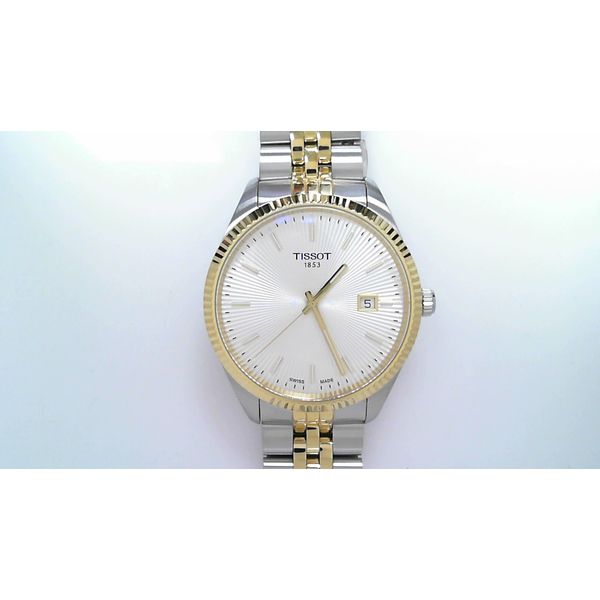 Tissot Ballade Silver dial Gold & Steel w/ Date 40mm Image 2 McGee & Company Fine Jewelers Greenwood, IN