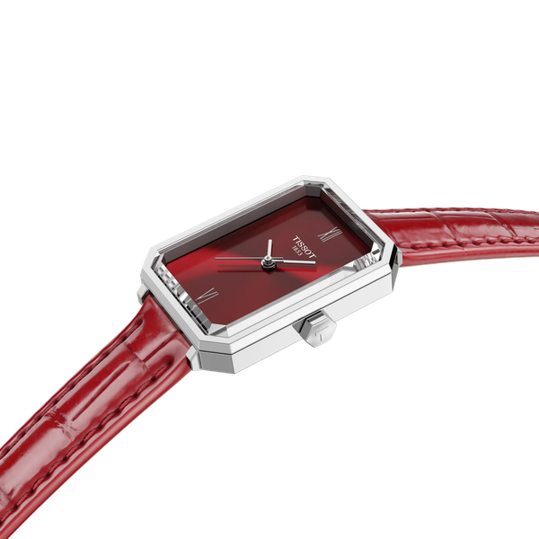 Tissot SRV Red dial Red strap 21.8mm Image 4 McGee & Company Fine Jewelers Greenwood, IN