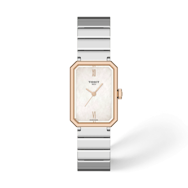 Tissot SRV Rose & Steel Mother of Pearl dial on Bracelet 21.8mm McGee & Company Fine Jewelers Greenwood, IN