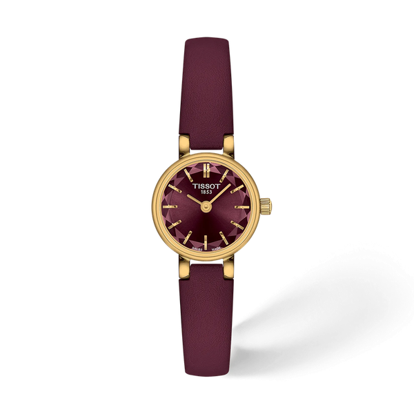 Tissot Lovely round Burgundy dial / strap 19.5mm McGee & Company Fine Jewelers Greenwood, IN