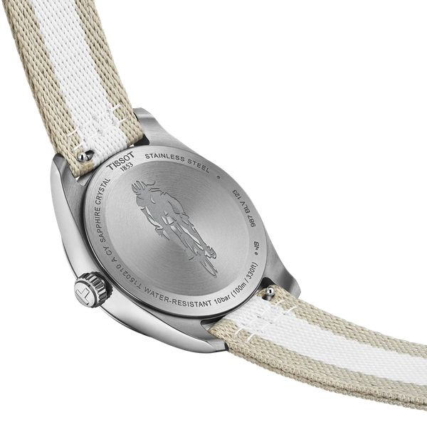 Tissot PR100 Cycling Beige & White w/ strap 34mm Image 4 McGee & Company Fine Jewelers Greenwood, IN