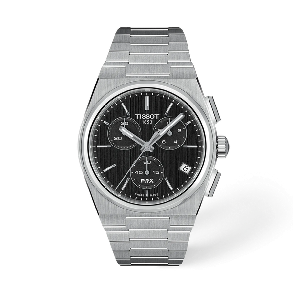 Tissot PRX Chronograph Black dial 41mm Image 2 McGee & Company Fine Jewelers Greenwood, IN