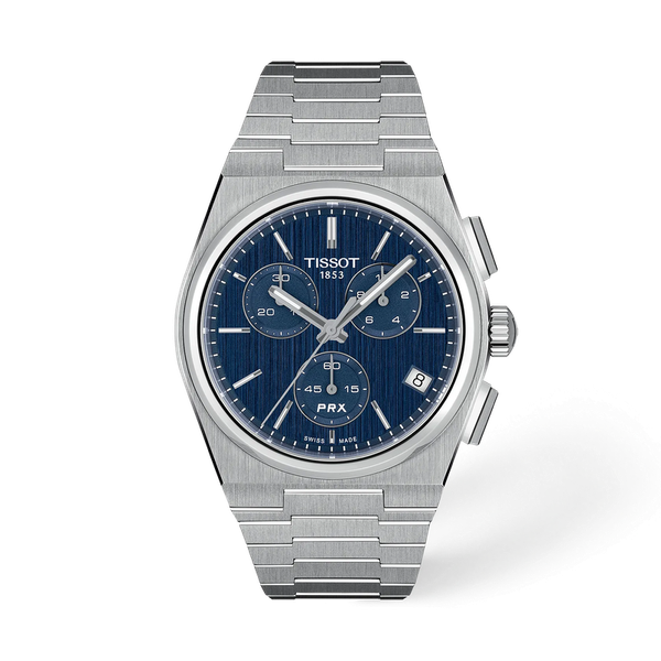 Tissot PRX Chronograph Blue Dial 41mm Image 2 McGee & Company Fine Jewelers Greenwood, IN