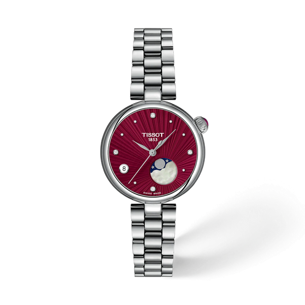 Tissot Desir Red dial MoonPhase & Diamonds McGee & Company Fine Jewelers Greenwood, IN