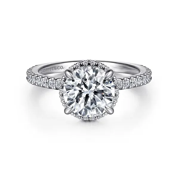 Senne - 14K White Gold Round Diamond Engagement Ring Mees Jewelry Chillicothe, OH