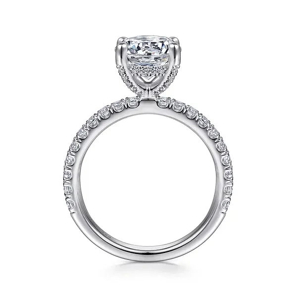 Amira - 14K White Gold Round Diamond Engagement Ring Image 2 Mees Jewelry Chillicothe, OH
