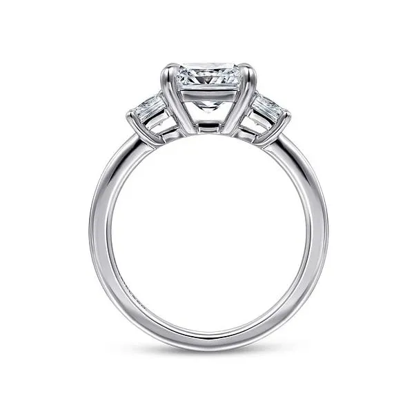 Antonia - 14K White Gold Princess Cut Three Stone Diamond Engagement Ring Image 2 Mees Jewelry Chillicothe, OH