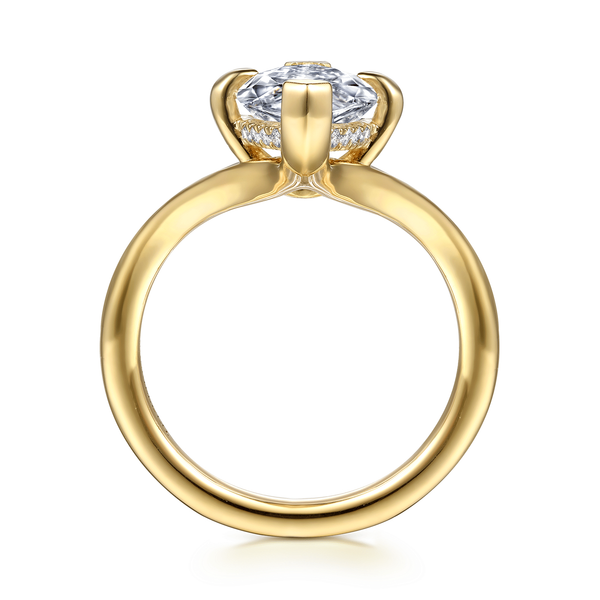 Cosmic - 14K Yellow Gold Marquise Shape Diamond Engagement Ring Image 2 Mees Jewelry Chillicothe, OH