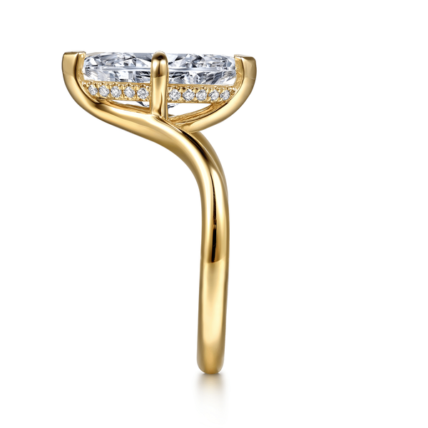 Cosmic - 14K Yellow Gold Marquise Shape Diamond Engagement Ring Image 5 Mees Jewelry Chillicothe, OH