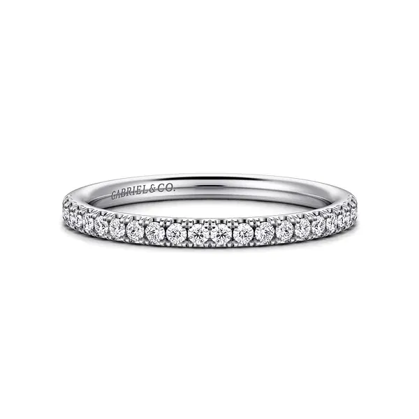 14K White Gold Diamond Matching Wedding Band Mees Jewelry Chillicothe, OH
