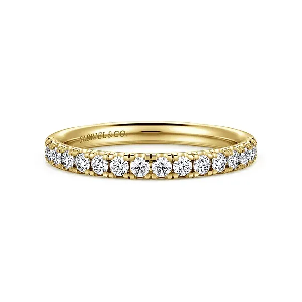 14K Yellow Gold Diamond Matching Wedding Band Mees Jewelry Chillicothe, OH