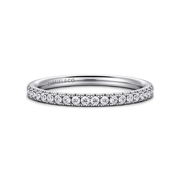 14K White Gold Diamond Matching Wedding Band Mees Jewelry Chillicothe, OH