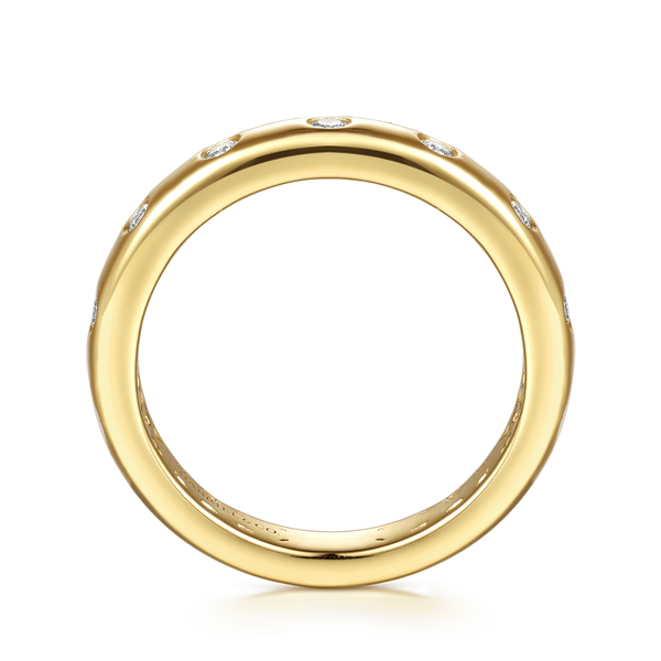 14K Yellow Gold Diamond Matching Wedding Band Image 2 Mees Jewelry Chillicothe, OH