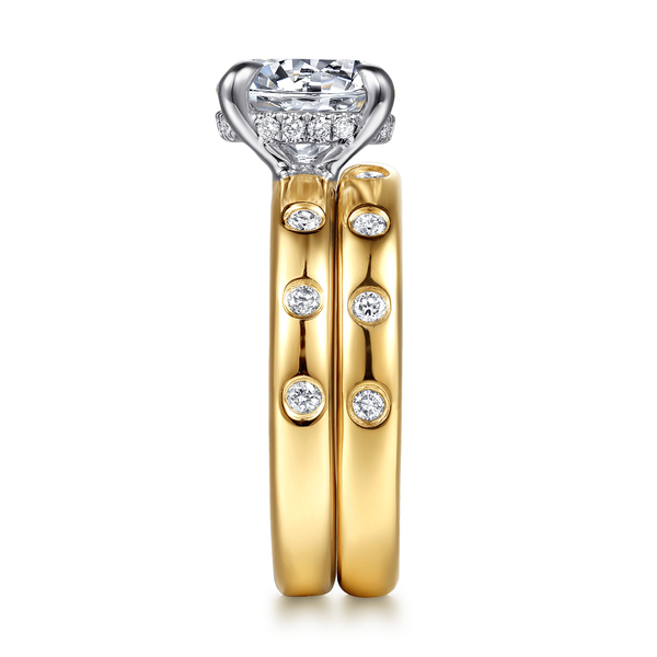 14K Yellow Gold Diamond Matching Wedding Band Image 5 Mees Jewelry Chillicothe, OH