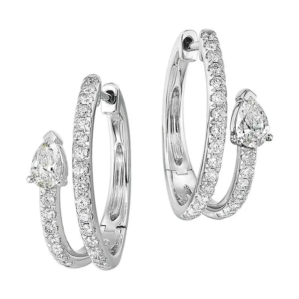 14Kt White Gold Diamond 3/4Ctw Earring Mees Jewelry Chillicothe, OH