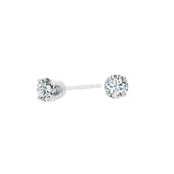 14kt White Gold 0.25ctw Diamond Stud Earrings Mees Jewelry Chillicothe, OH