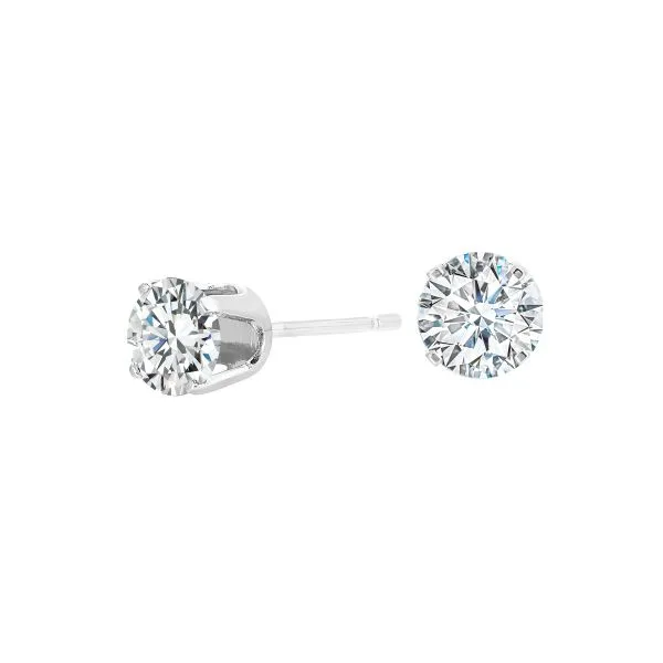 14kt White Gold 0.75ctw Diamond Stud Earrings Mees Jewelry Chillicothe, OH