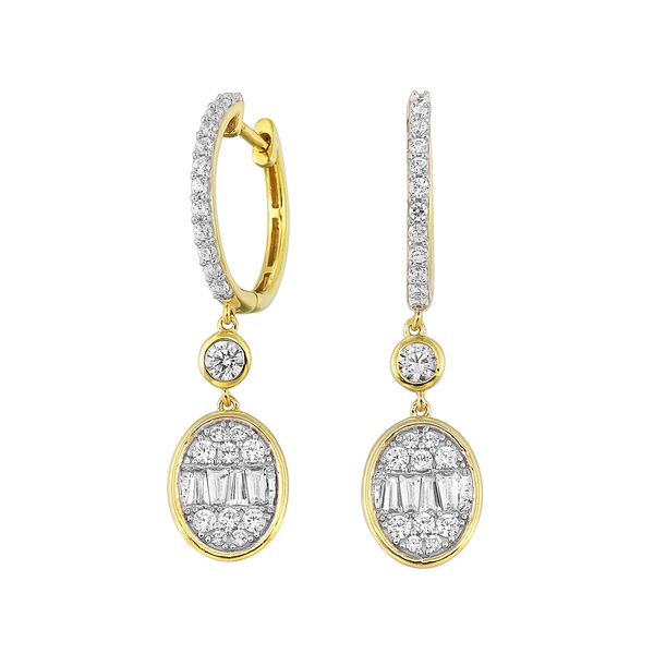 Yellow Gold Diamond Earrings Mees Jewelry Chillicothe, OH