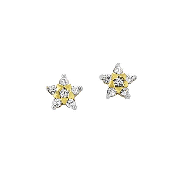 Diamond Flower Stud Earrings Mees Jewelry Chillicothe, OH