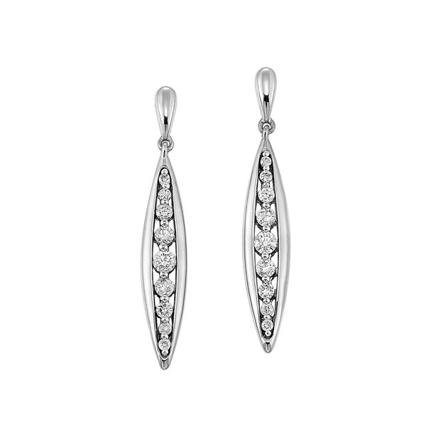 White Gold Diamond Earrings Mees Jewelry Chillicothe, OH