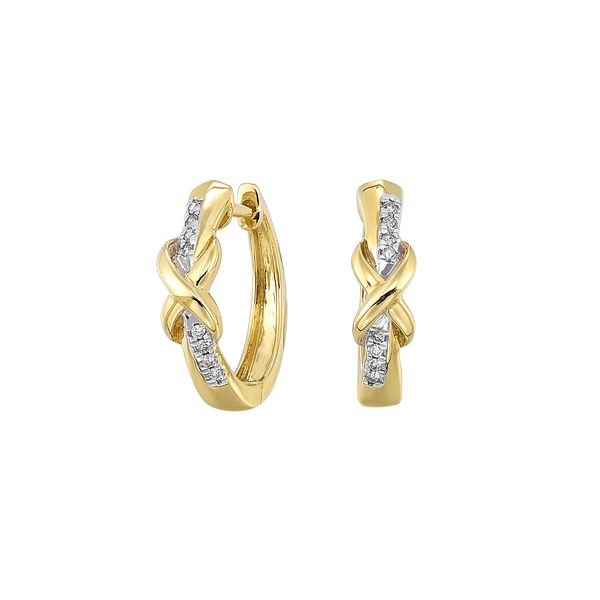 Yellow Gold Diamond Earrings Mees Jewelry Chillicothe, OH