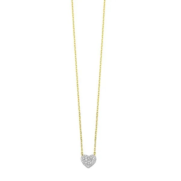 14Kt Yellow Gold Diamond 1/7Ctw Necklace Mees Jewelry Chillicothe, OH