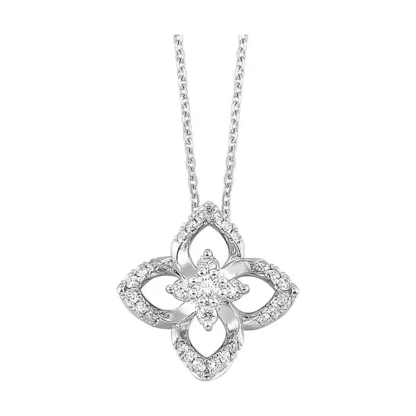14Kt White Gold Diamond 1/4Ctw Pendant Mees Jewelry Chillicothe, OH