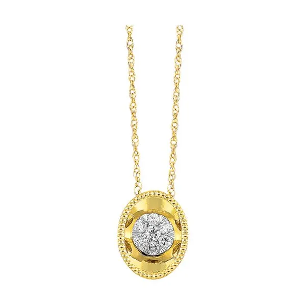 14Kt Yellow Gold Diamond 1/10Ctw Pendant Mees Jewelry Chillicothe, OH