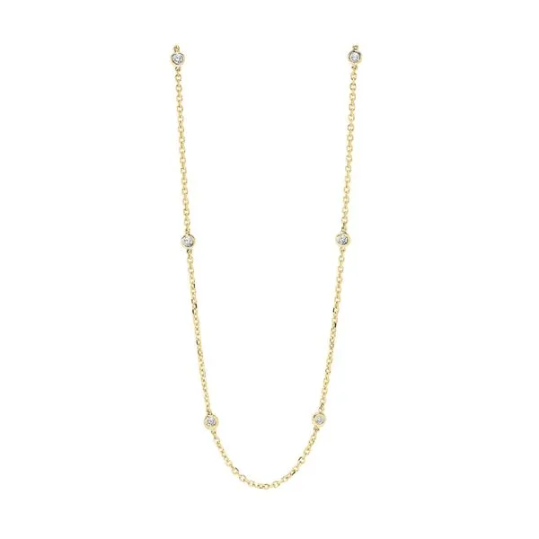 14Kt Yellow Gold Diamond 3/4Ctw Necklace Mees Jewelry Chillicothe, OH