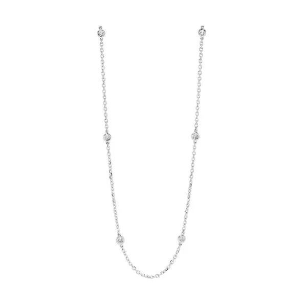 14Kt White Gold Diamond 1Ctw Necklace Mees Jewelry Chillicothe, OH