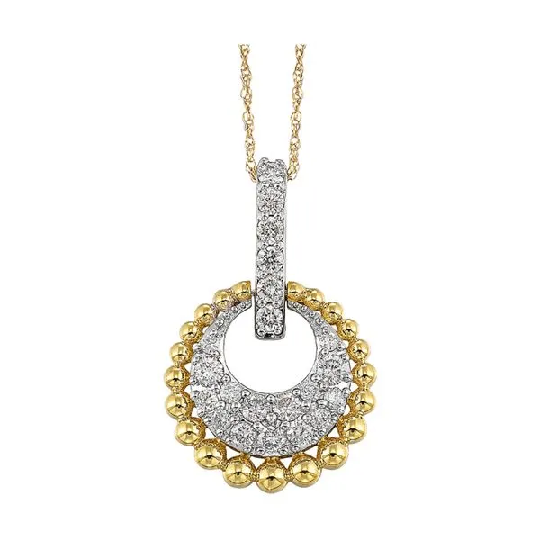 10Kt Yellow Gold Diamond 1/2Ctw Pendant Mees Jewelry Chillicothe, OH
