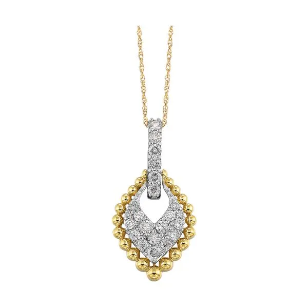 10Kt Yellow Gold Diamond 1/2Ctw Pendant Mees Jewelry Chillicothe, OH