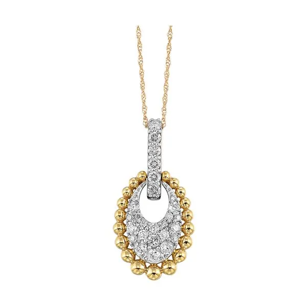10Kt Yellow Gold Diamond 1/2Ctw Pendant Mees Jewelry Chillicothe, OH