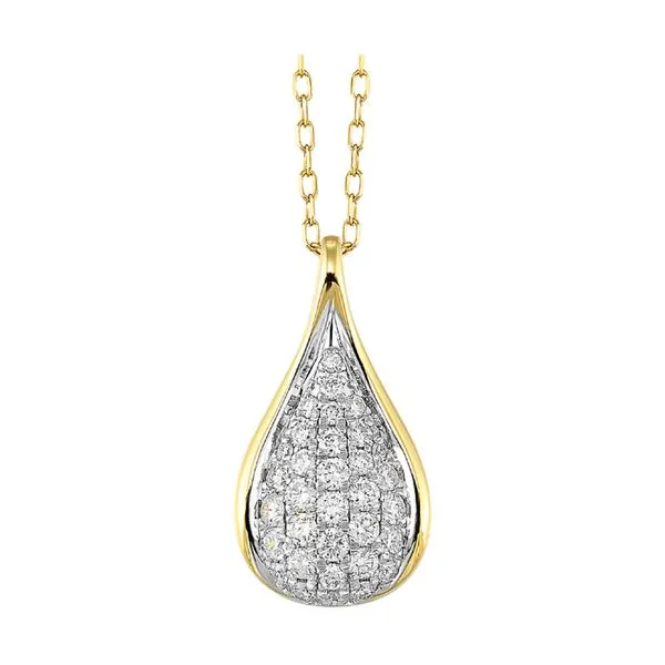 14Kt Yellow Gold Diamond 1/2Ctw Pendant Mees Jewelry Chillicothe, OH