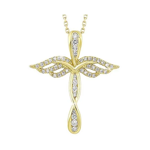 10Kt Yellow Gold Diamond 1/7Ctw Pendant Mees Jewelry Chillicothe, OH