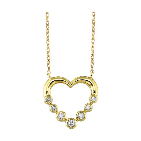 10Kt Yellow Gold Diamond 1/8Ctw Pendant Mees Jewelry Chillicothe, OH