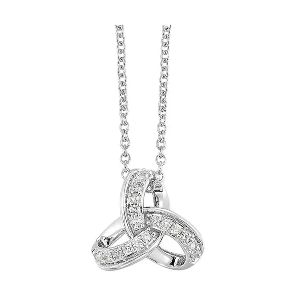 10Kt White Gold Diamond 1/12Ctw Pendant Mees Jewelry Chillicothe, OH