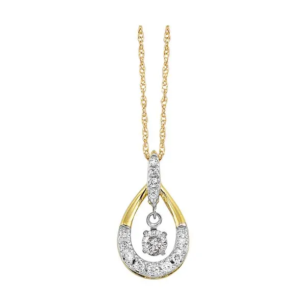 10Kt Yellow Gold Diamond 1/7Ctw Pendant Mees Jewelry Chillicothe, OH