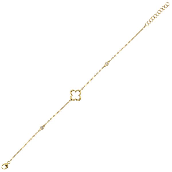 Yellow Gold Diamond Bracelet Mees Jewelry Chillicothe, OH