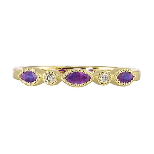 Synthetic Alexandrite and Diamond Ring Mees Jewelry Chillicothe, OH