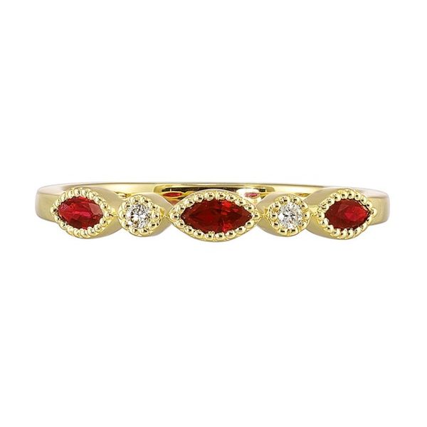 Garnet and Diamond Ring Mees Jewelry Chillicothe, OH