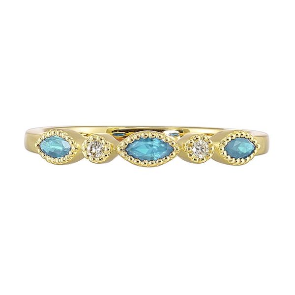 Aquamarine and Diamond Ring Mees Jewelry Chillicothe, OH