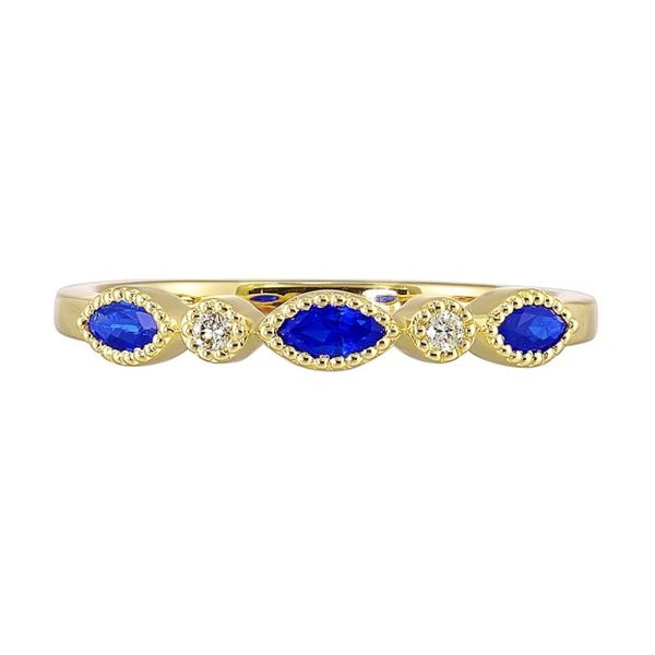 Sapphire and Diamond Ring Mees Jewelry Chillicothe, OH