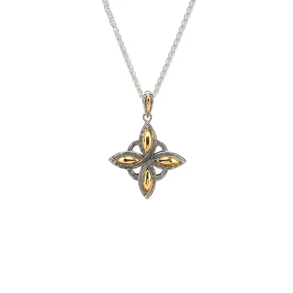 Silver and 10k Gold Celestial Star Pendant - Reversible Mees Jewelry Chillicothe, OH