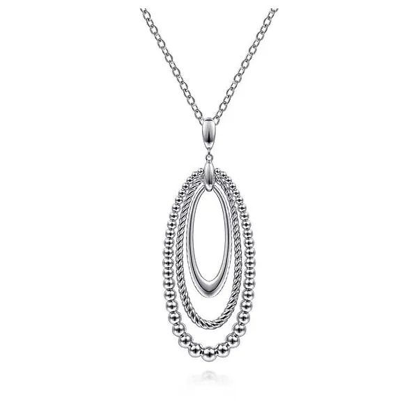 925 Sterling Silver Bujukan and Rope Circle Pendant Necklace Mees Jewelry Chillicothe, OH