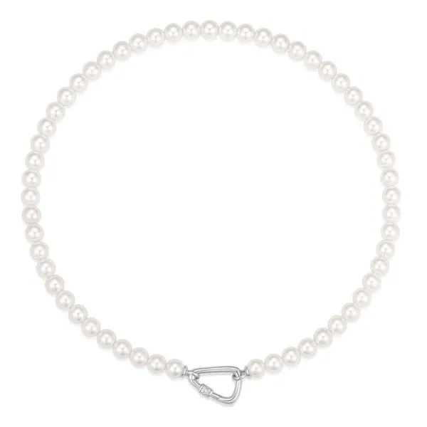 Silver Lobster Clasp Shell Pearl Necklace Mees Jewelry Chillicothe, OH