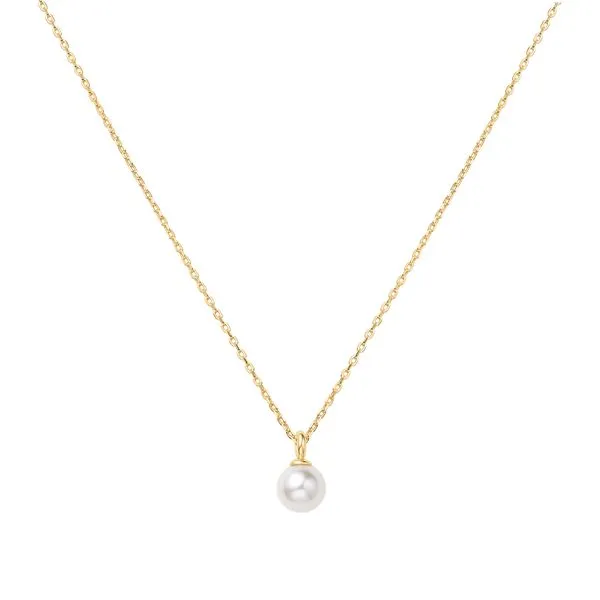 Gold Pearl Drop Pendant Necklace Mees Jewelry Chillicothe, OH