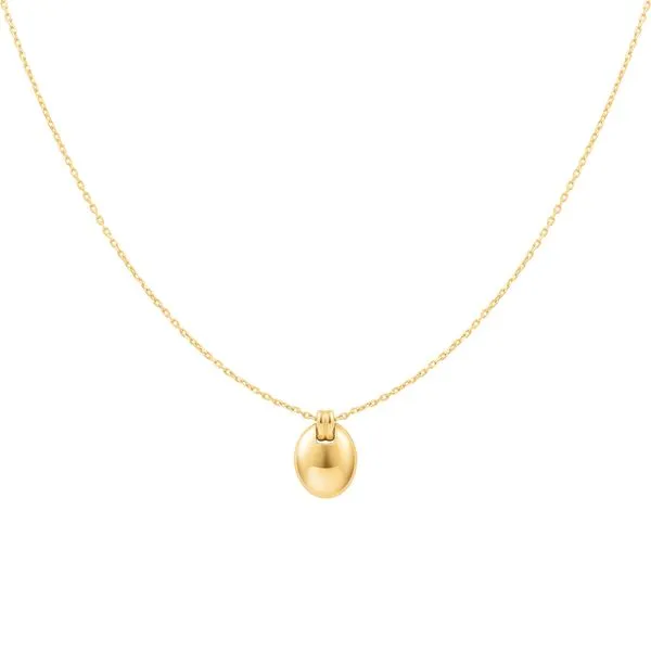 Gold Oval Charm Necklace Mees Jewelry Chillicothe, OH